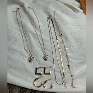 elegant gold-colored jewelry sets